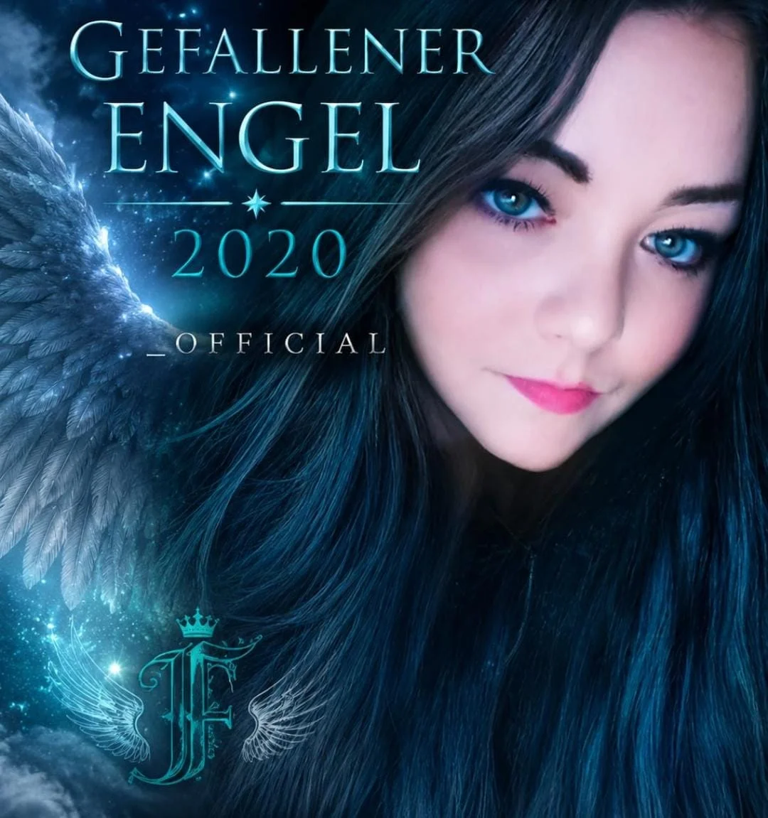 GefallenerEngel2020_Official — Sängerin mit Engelsflügeln und intensivem Blick